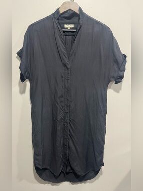 rag & bone Black Oversized Longline Tunic Blouse Size 4
